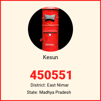 Kesun pin code, district East Nimar in Madhya Pradesh
