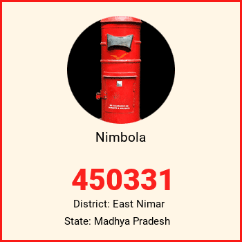 Nimbola pin code, district East Nimar in Madhya Pradesh