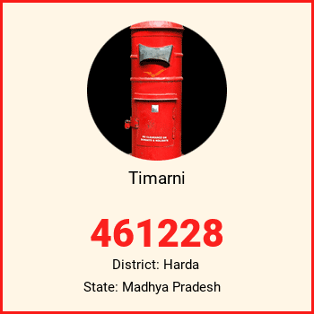 Timarni pin code, district Harda in Madhya Pradesh
