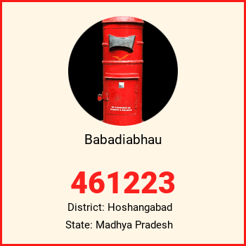 Babadiabhau pin code, district Hoshangabad in Madhya Pradesh