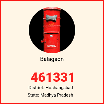 Balagaon pin code, district Hoshangabad in Madhya Pradesh