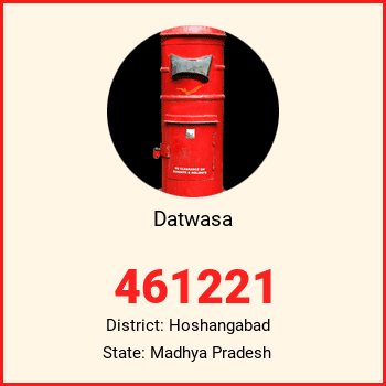 Datwasa pin code, district Hoshangabad in Madhya Pradesh