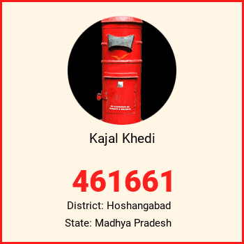 Kajal Khedi pin code, district Hoshangabad in Madhya Pradesh