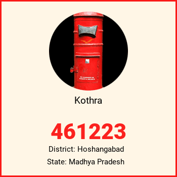 Kothra pin code, district Hoshangabad in Madhya Pradesh