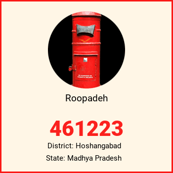 Roopadeh pin code, district Hoshangabad in Madhya Pradesh