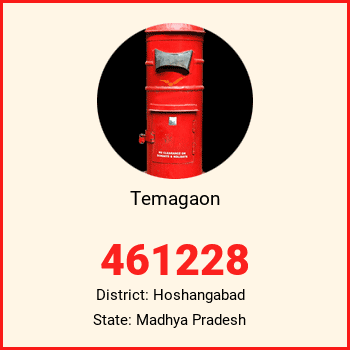 Temagaon pin code, district Hoshangabad in Madhya Pradesh