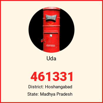 Uda pin code, district Hoshangabad in Madhya Pradesh