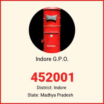Indore G.P.O. pin code, district Indore in Madhya Pradesh