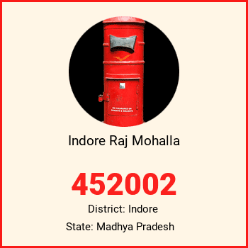 Indore Raj Mohalla pin code, district Indore in Madhya Pradesh