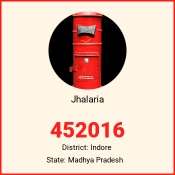 Jhalaria pin code, district Indore in Madhya Pradesh