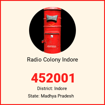 Radio Colony Indore pin code, district Indore in Madhya Pradesh