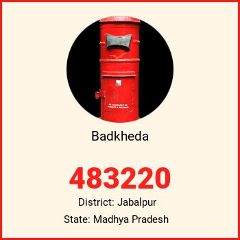 Badkheda pin code, district Jabalpur in Madhya Pradesh
