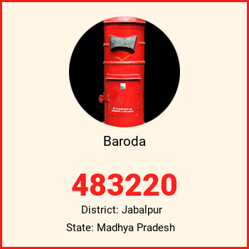 Baroda pin code, district Jabalpur in Madhya Pradesh