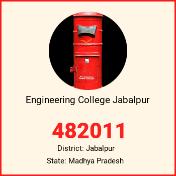 Engineering College Jabalpur pin code, district Jabalpur in Madhya Pradesh