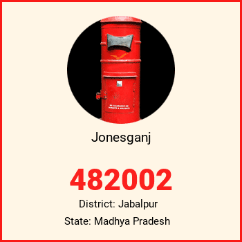 Jonesganj pin code, district Jabalpur in Madhya Pradesh