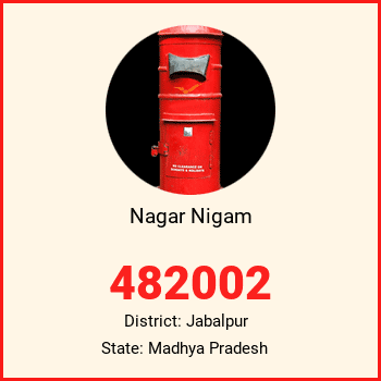 Nagar Nigam pin code, district Jabalpur in Madhya Pradesh