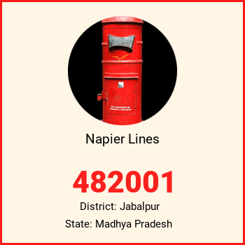 Napier Lines pin code, district Jabalpur in Madhya Pradesh