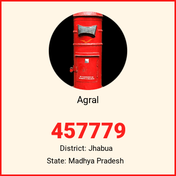 Agral pin code, district Jhabua in Madhya Pradesh
