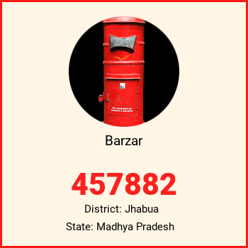 Barzar pin code, district Jhabua in Madhya Pradesh
