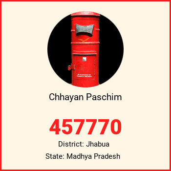 Chhayan Paschim pin code, district Jhabua in Madhya Pradesh