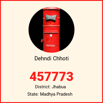Dehndi Chhoti pin code, district Jhabua in Madhya Pradesh