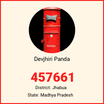 Devjhiri Panda pin code, district Jhabua in Madhya Pradesh