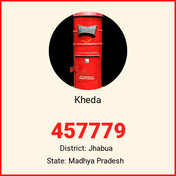 Kheda pin code, district Jhabua in Madhya Pradesh