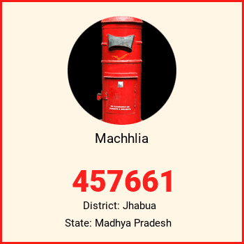 Machhlia pin code, district Jhabua in Madhya Pradesh