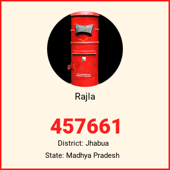 Rajla pin code, district Jhabua in Madhya Pradesh