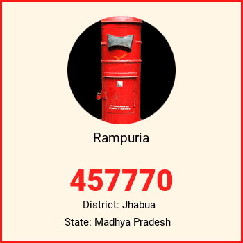 Rampuria pin code, district Jhabua in Madhya Pradesh