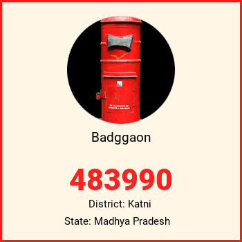 Badggaon pin code, district Katni in Madhya Pradesh