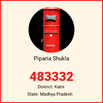 Piparia Shukla pin code, district Katni in Madhya Pradesh