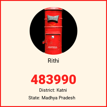 Rithi pin code, district Katni in Madhya Pradesh