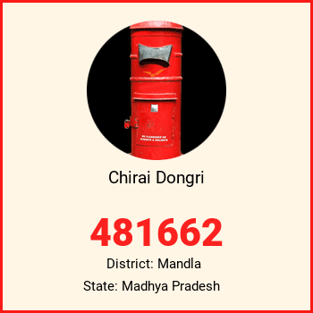 Chirai Dongri pin code, district Mandla in Madhya Pradesh
