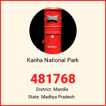 Kanha National Park pin code, district Mandla in Madhya Pradesh