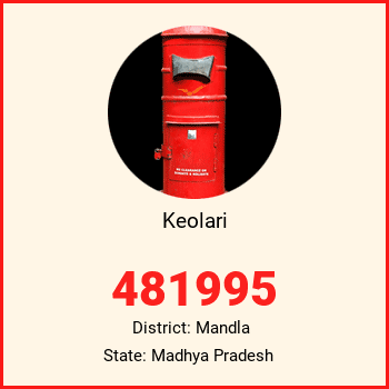 Keolari pin code, district Mandla in Madhya Pradesh