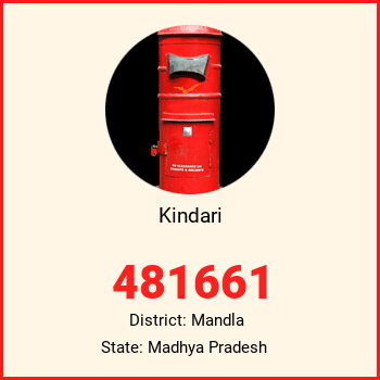 Kindari pin code, district Mandla in Madhya Pradesh