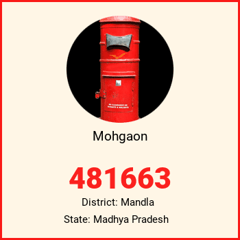 Mohgaon pin code, district Mandla in Madhya Pradesh