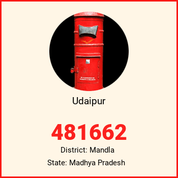 Udaipur pin code, district Mandla in Madhya Pradesh