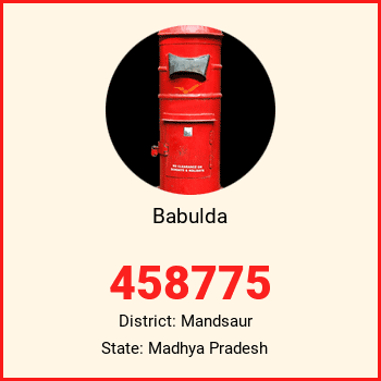 Babulda pin code, district Mandsaur in Madhya Pradesh