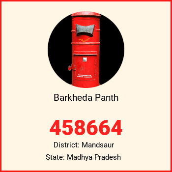 Barkheda Panth pin code, district Mandsaur in Madhya Pradesh
