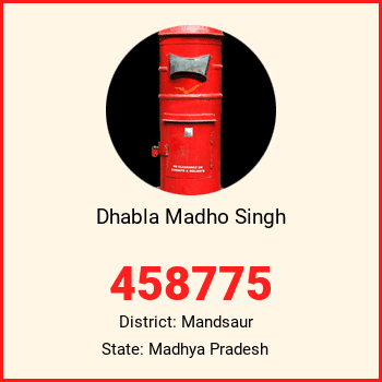 Dhabla Madho Singh pin code, district Mandsaur in Madhya Pradesh