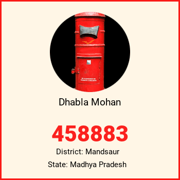 Dhabla Mohan pin code, district Mandsaur in Madhya Pradesh