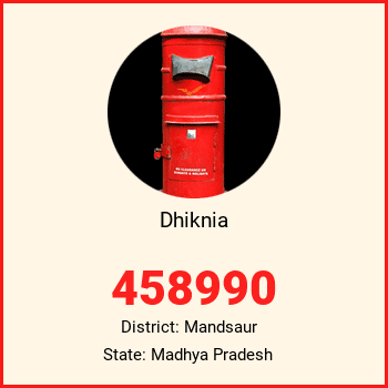 Dhiknia pin code, district Mandsaur in Madhya Pradesh