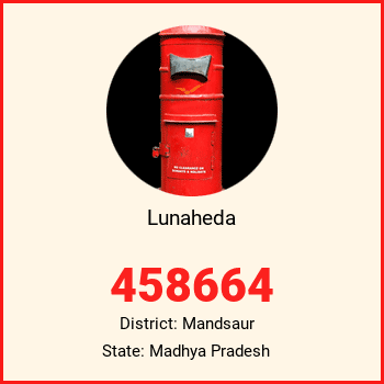 Lunaheda pin code, district Mandsaur in Madhya Pradesh