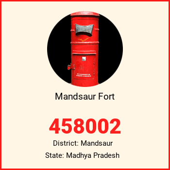 Mandsaur Fort pin code, district Mandsaur in Madhya Pradesh