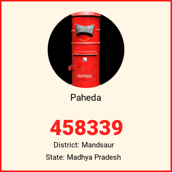 Paheda pin code, district Mandsaur in Madhya Pradesh