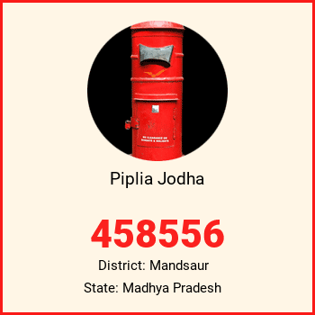 Piplia Jodha pin code, district Mandsaur in Madhya Pradesh