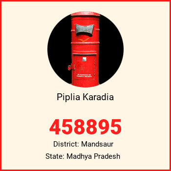 Piplia Karadia pin code, district Mandsaur in Madhya Pradesh
