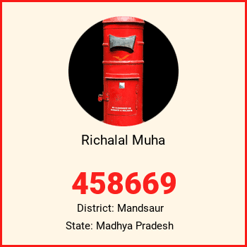 Richalal Muha pin code, district Mandsaur in Madhya Pradesh